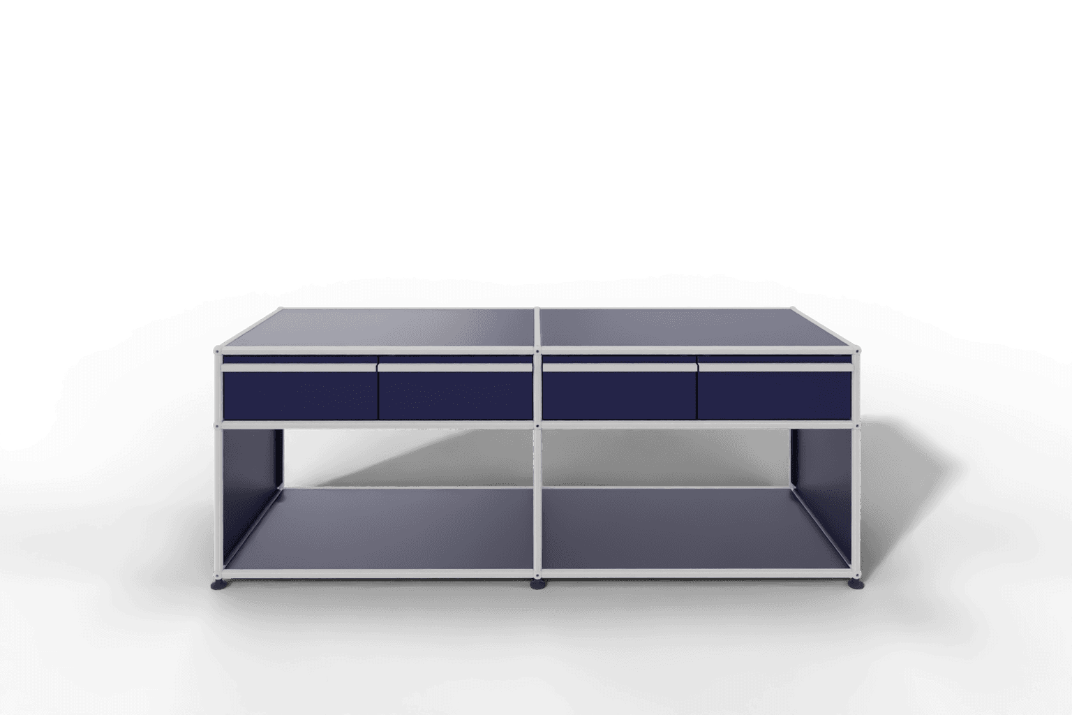 USM Haller Sideboard, mit 4 Schubladen A6 und 2 offenen Fächern. Tiefe 50 cm. Produktbild