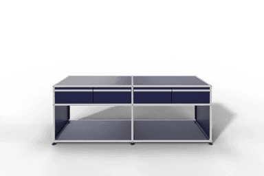 USM Haller Sideboard, mit 4 Schubladen A6 und 2 offenen Fächern. Tiefe 50 cm. Produktbild