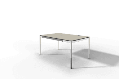 USM Haller Tisch Plus,Tiefe 1000 mm, Oberfläche Linoleum Produktbild