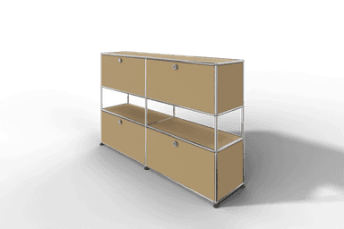 USM Haller Highboard mit 4 Klapptüren und offener Ebene Produktbild