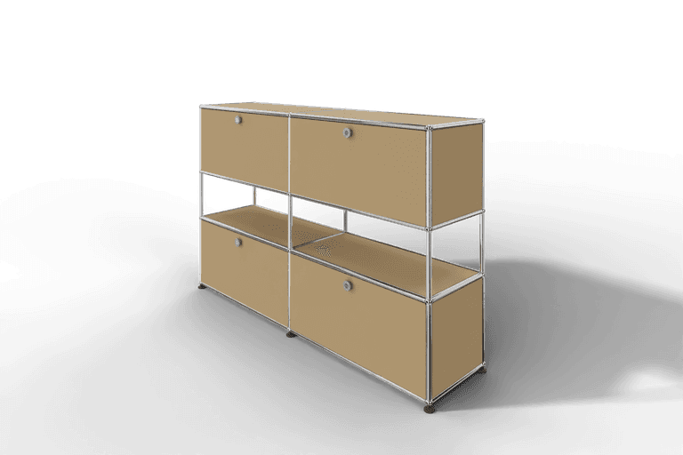 USM Haller Highboard mit 4 Klapptüren und offener Ebene Produktbild