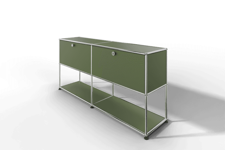 USM Haller Sideboard, 2 Klapptüren, untere Ebene offen Produktbild
