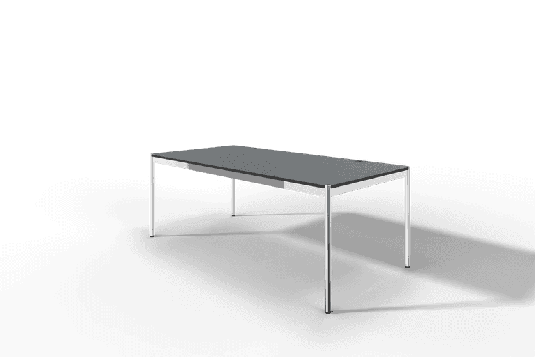 USM Haller Tisch Plus,Tiefe 1000 mm, Oberfläche Linoleum Produktbild