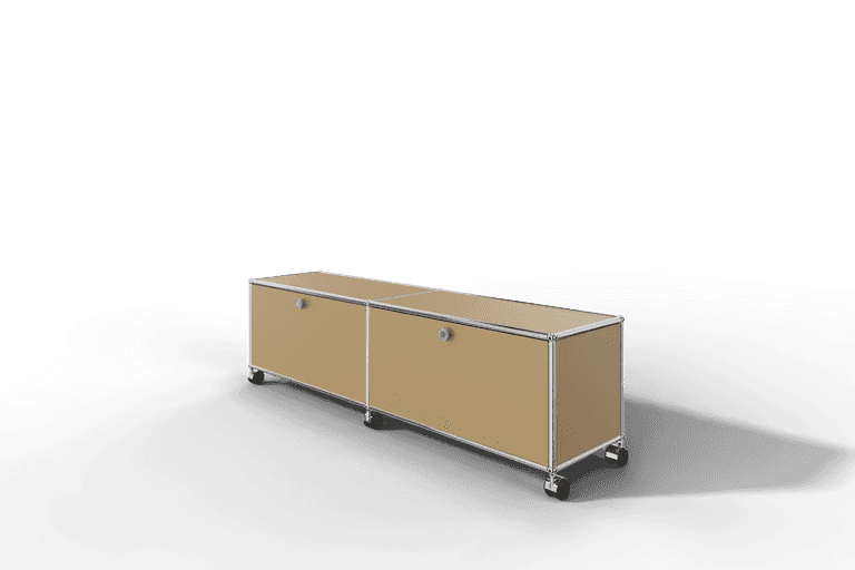 USM Haller Lowboard auf Rollen und mit 2 Klapptüren Produktbild