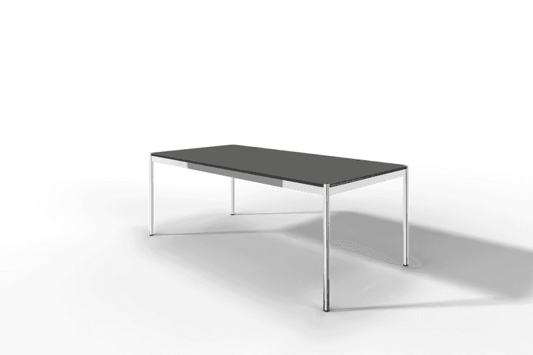 USM Haller Tisch Plus,Tiefe 1000 mm, Oberfläche Linoleum Produktbild