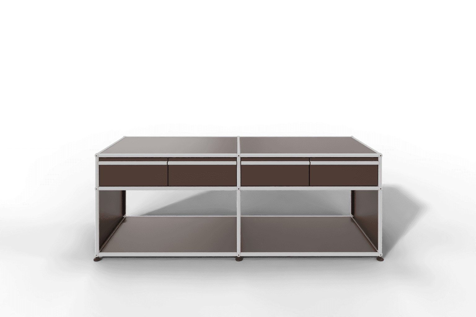 USM Haller Sideboard, mit 4 Schubladen A6 und 2 offenen Fächern. Tiefe 50 cm. Produktbild