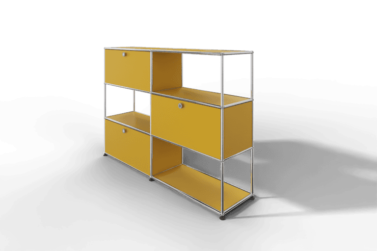 USM Haller Highboard/Raumteiler, 3 offene Elemente, 3 Klapptüren Produktbild