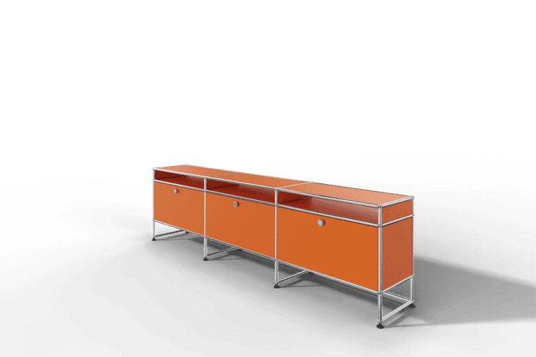 USM Haller TV-Lowboard, von Paul Schärer & Fritz Haller Produktbild