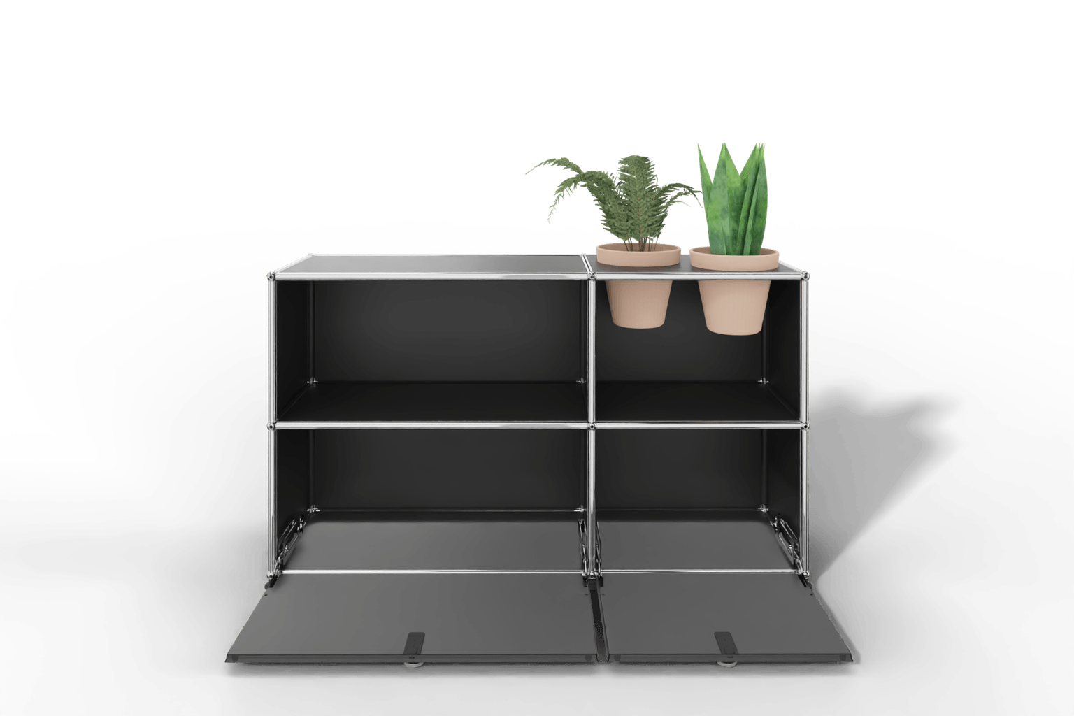 USM Haller Sideboard mit Klapptüren und Pflanzeneinsatz Produktbild