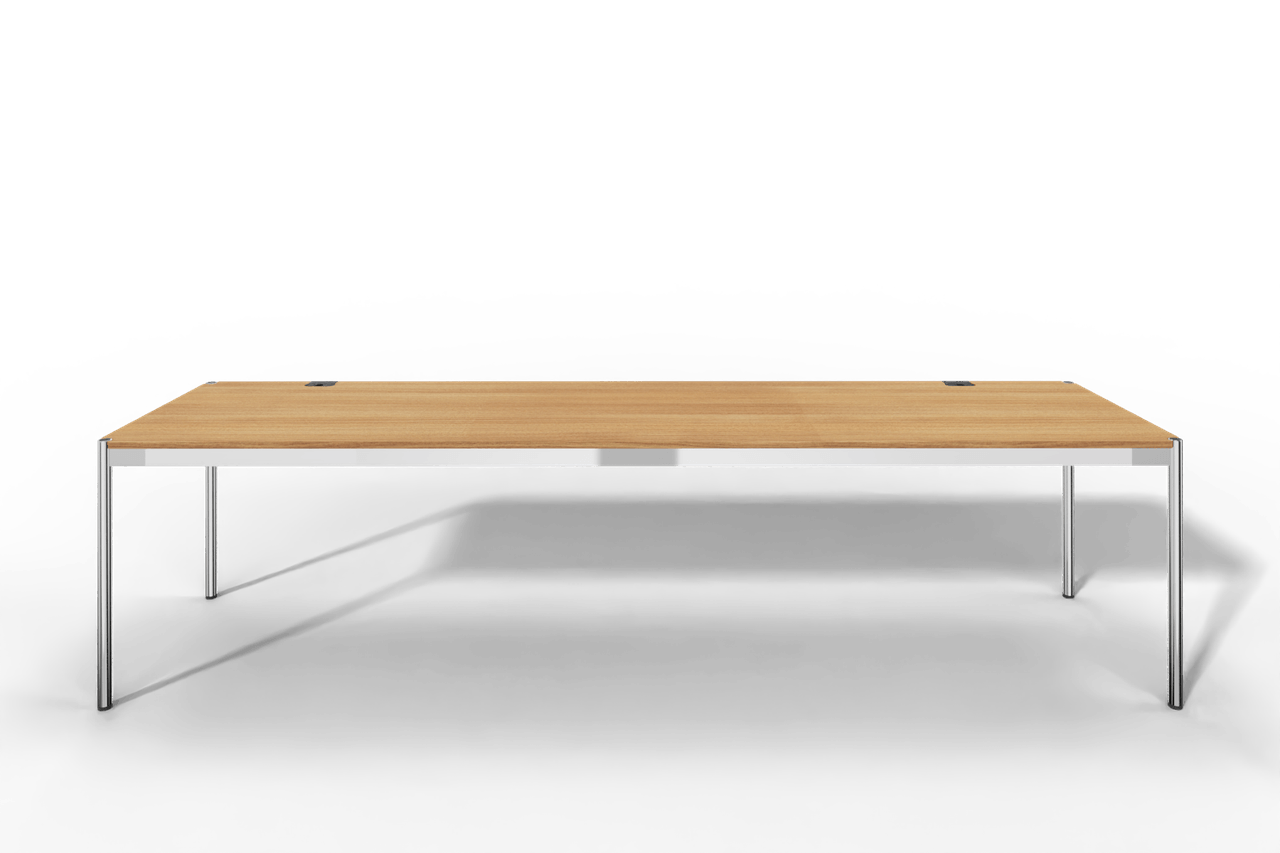 USM Haller Tisch Plus,Tiefe 750 mm, Oberfläche Holz furniert Produktbild