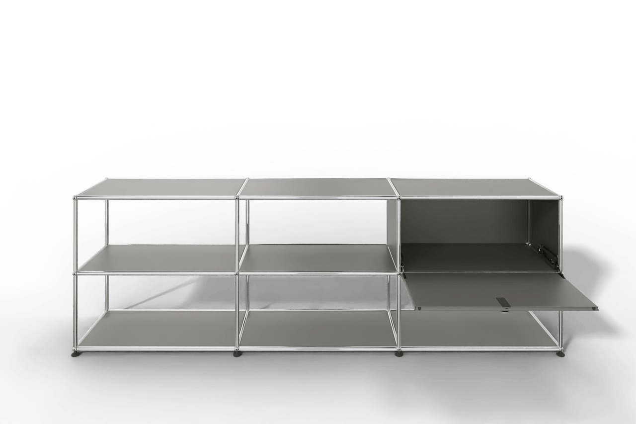 USM Haller Sideboard offen mit einer Klapptüre Produktbild