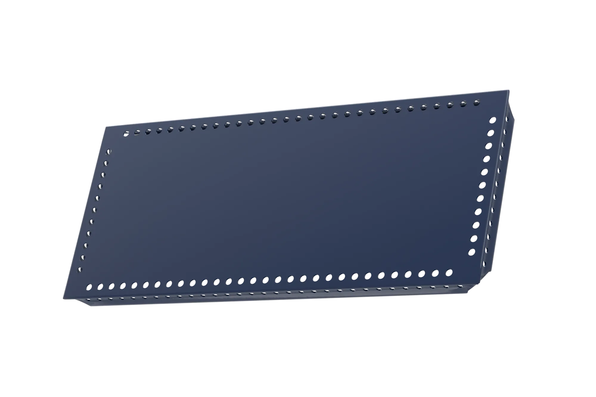 USM Haller Tablar Gelocht Stahlblau 150x350 Produktbild
