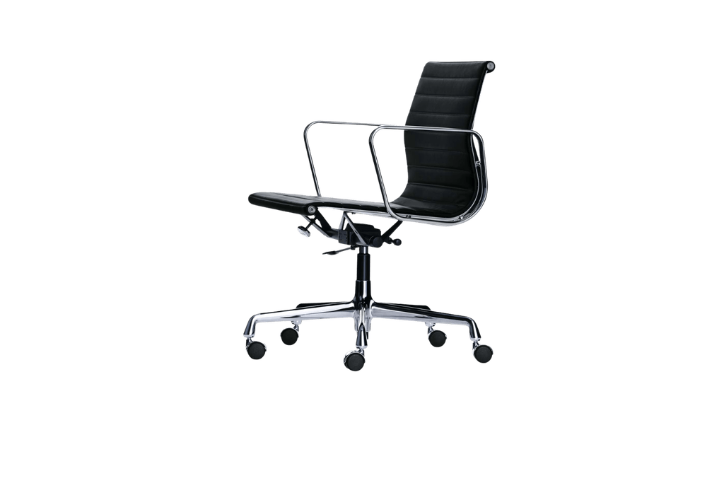 Vitra Aluminium Chair EA117, Drehstuhl, Leder Produktbild
