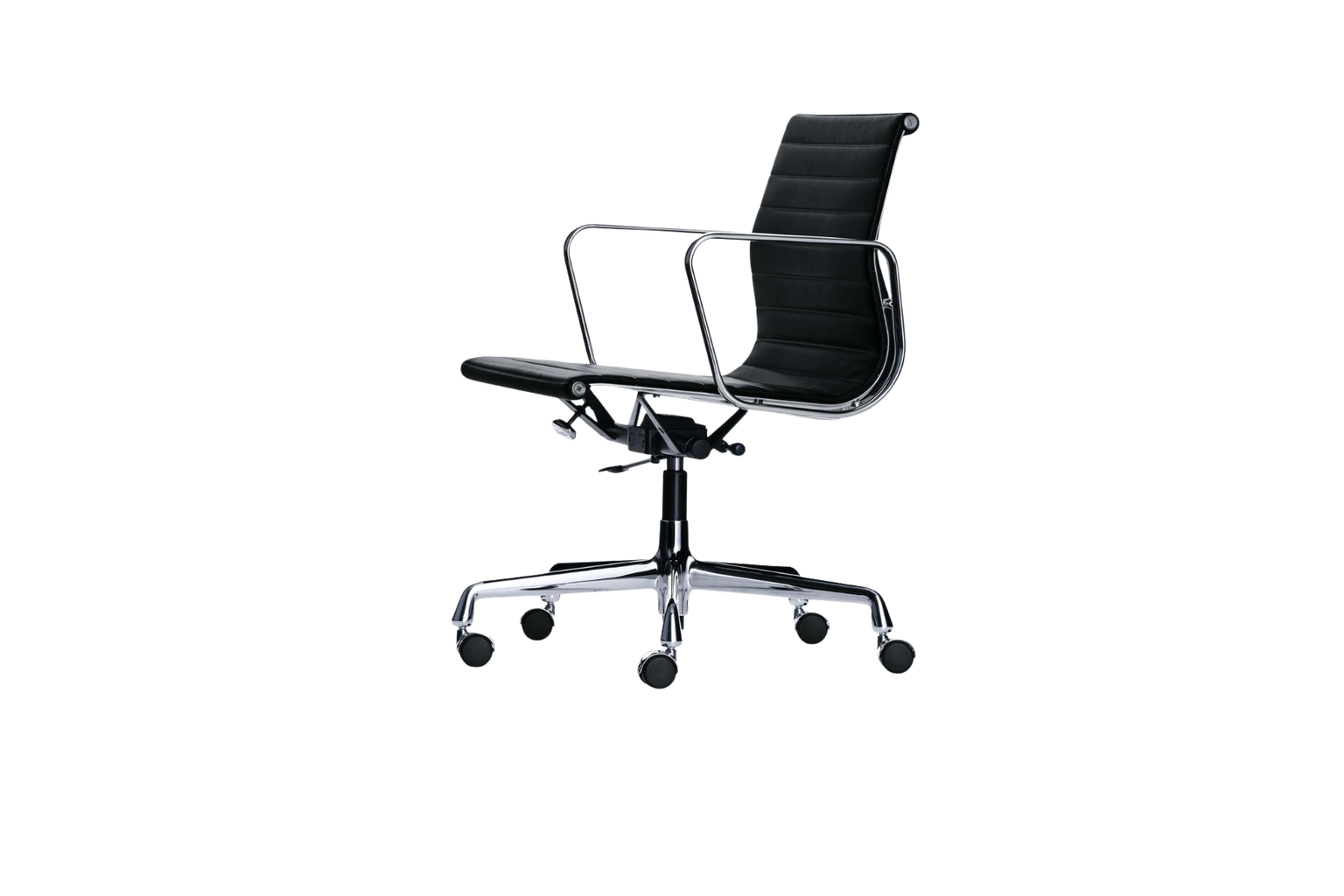Vitra Aluminium Chair EA117, Drehstuhl, Leder Produktbild