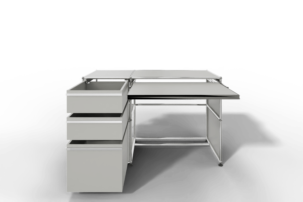 USM Haller Arbeitsplatz mit 3 Schubladen Produktbild