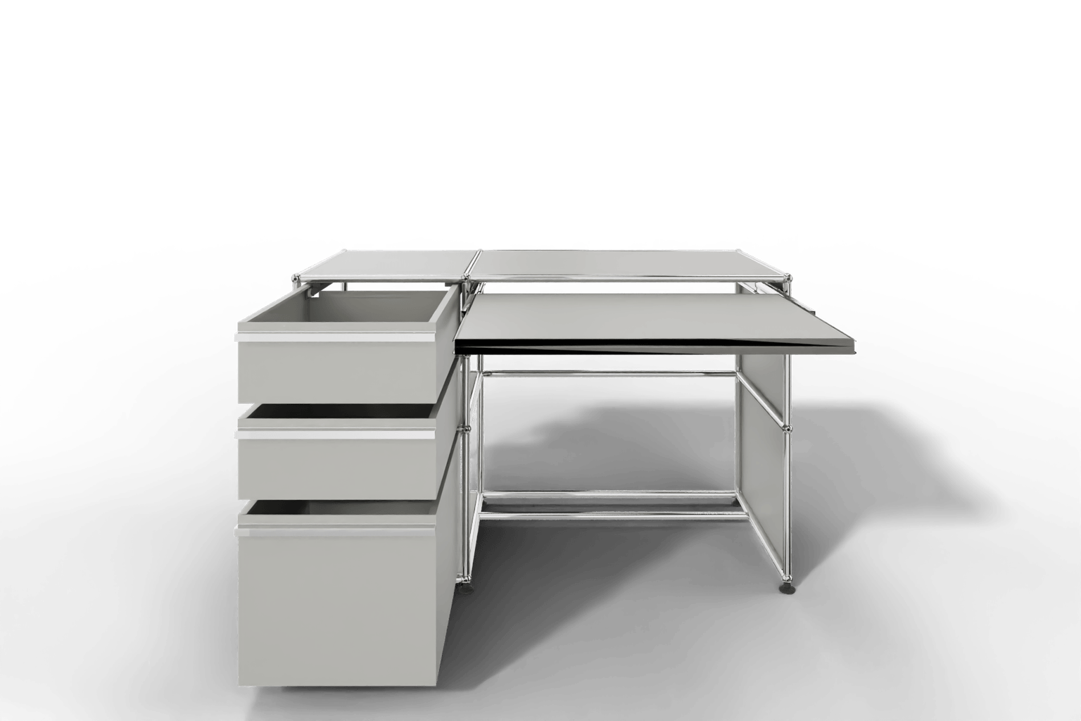 USM Haller Arbeitsplatz mit 3 Schubladen Produktbild