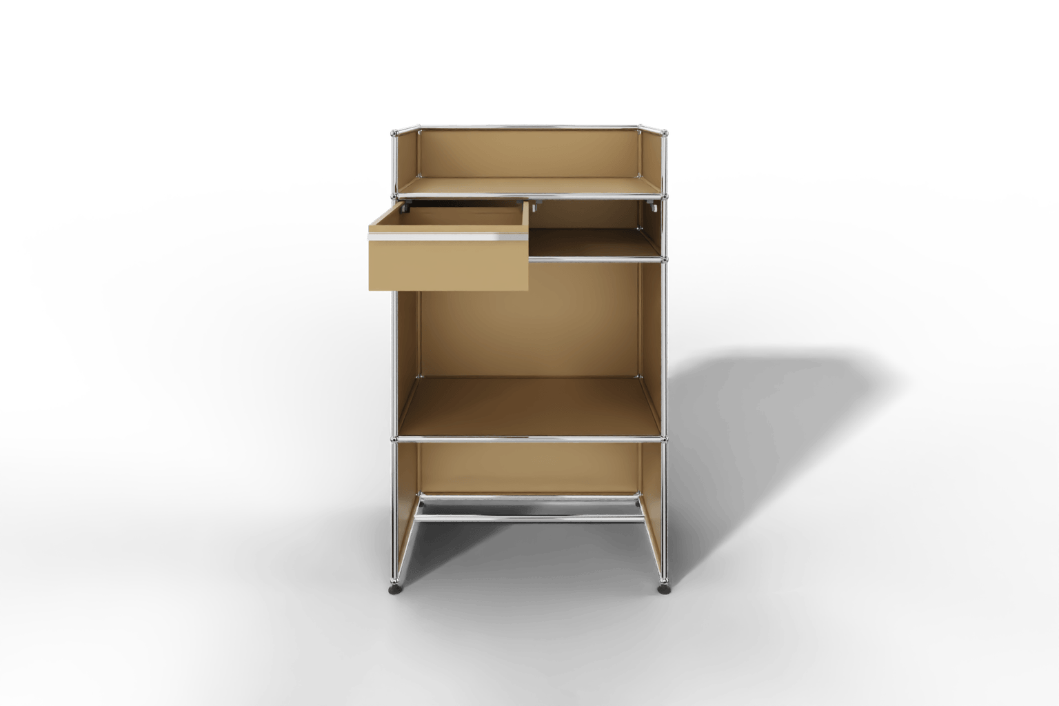 USM Haller Steharbeitsplatz mit Schubkasten A6 und Stifteinlage Produktbild