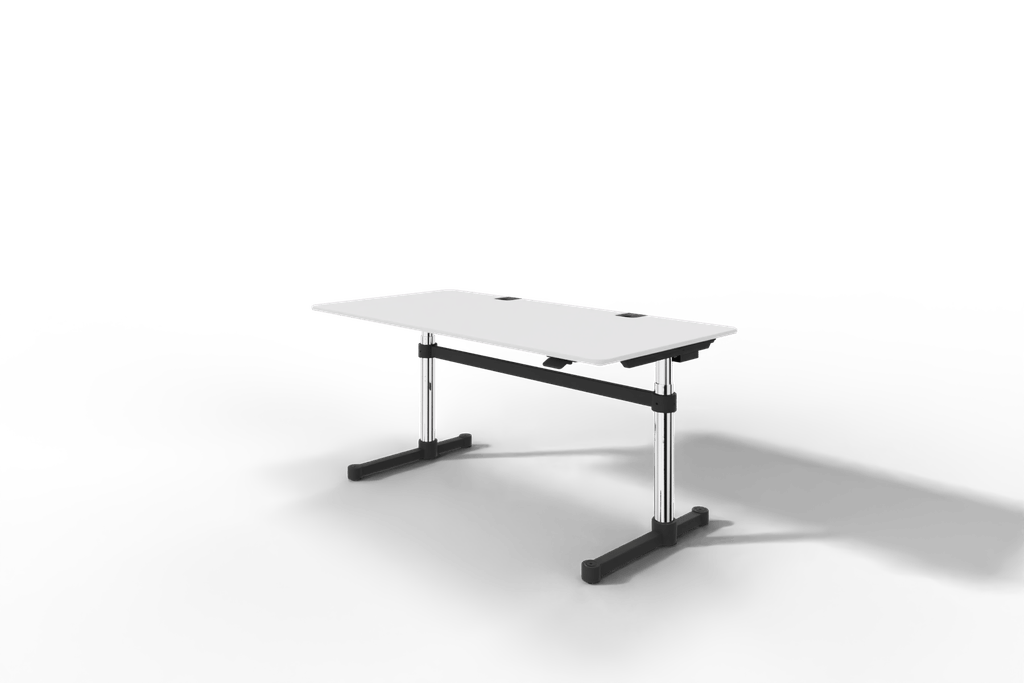 USM Haller Kitos M Plus, MDF pulverbeschichtet reinweiss, mechanisch höhenverstellbar Produktbild