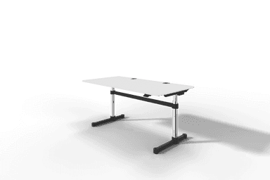 USM Haller Kitos M Plus, MDF pulverbeschichtet reinweiss, mechanisch höhenverstellbar Produktbild
