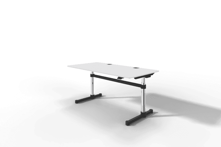 USM Haller Kitos M Plus, MDF pulverbeschichtet reinweiss, mechanisch höhenverstellbar Produktbild