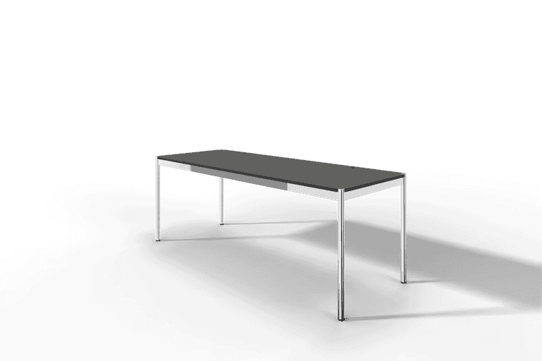 USM Haller Tisch Plus,Tiefe 750 mm, Oberfläche Linoleum Produktbild