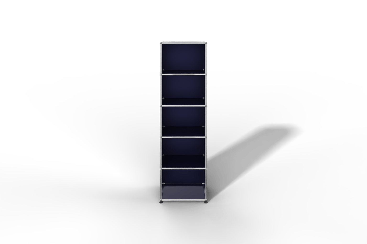 USM Haller Regal schmal mit 5 offenen Fächern Produktbild