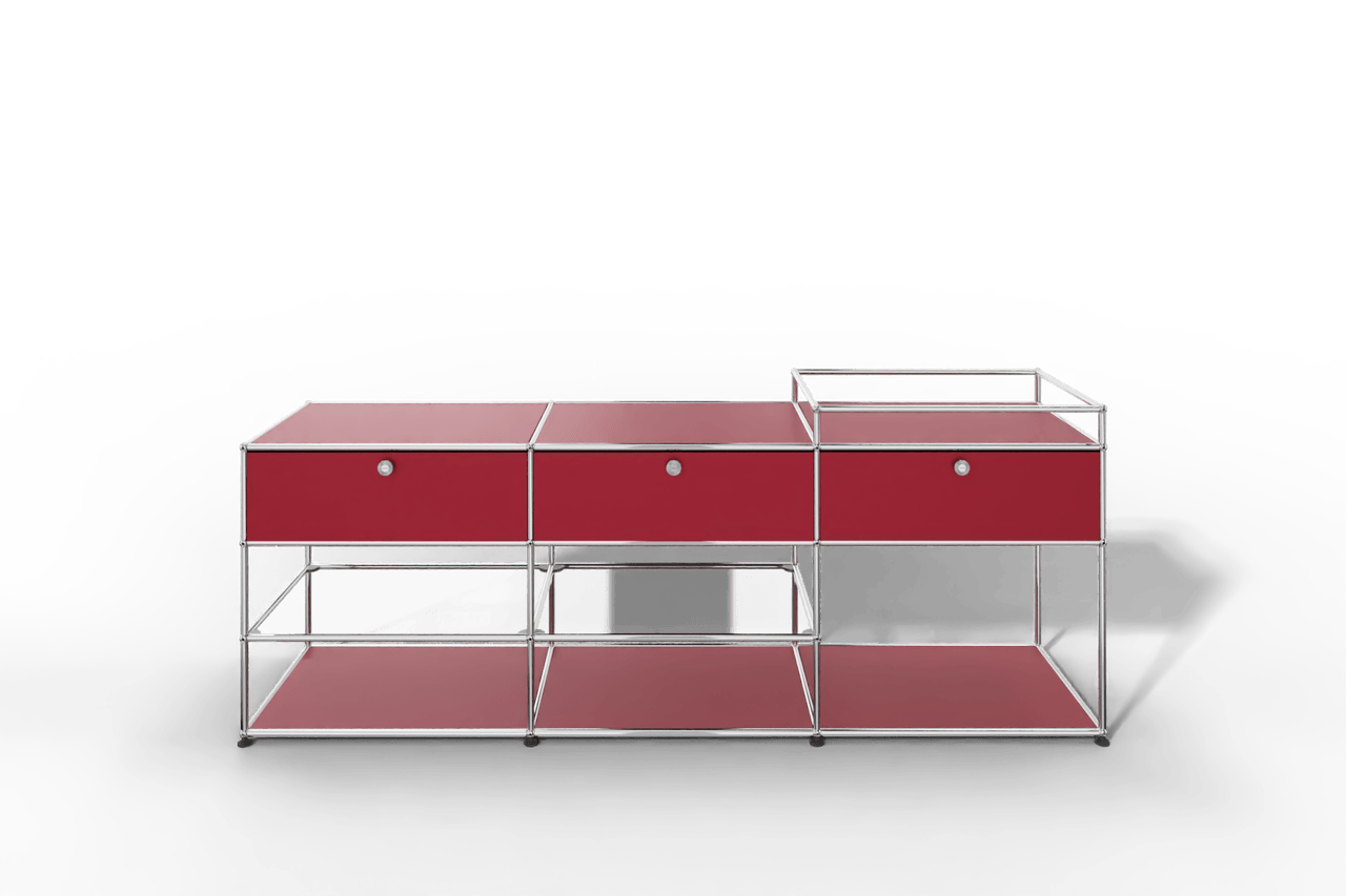 Sideboard mit 3 Klapptüren und offenen Fächern Produktbild