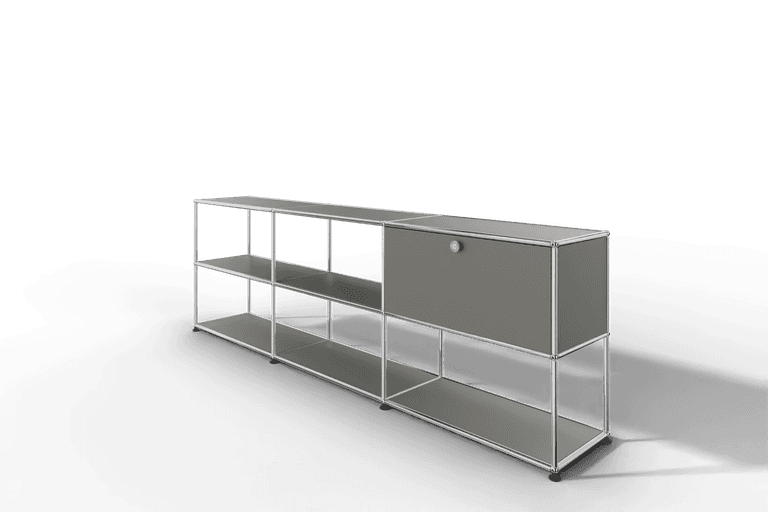 USM Haller Sideboard offen mit einer Klapptüre Produktbild
