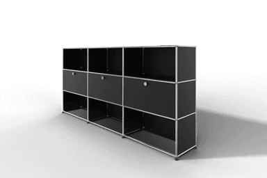 USM Haller Highboard mit 3 Klapptüren und 6 offenen Fächern Produktbild
