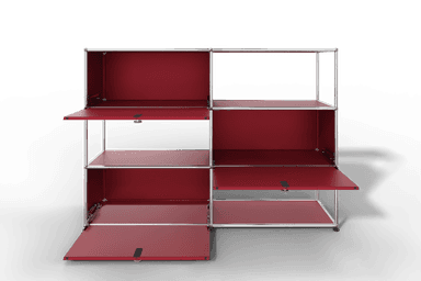 USM Haller Highboard/Raumteiler, 3 offene Elemente, 3 Klapptüren Produktbild