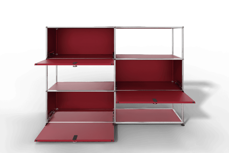 USM Haller Highboard/Raumteiler, 3 offene Elemente, 3 Klapptüren Produktbild