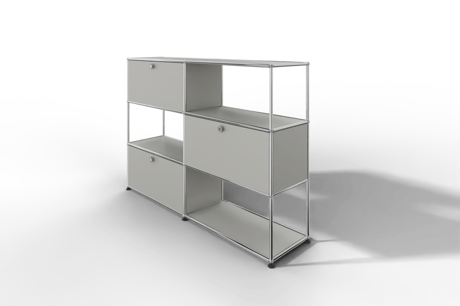 USM Haller Highboard/Raumteiler, 3 offene Elemente, 3 Klapptüren Produktbild