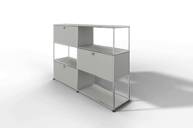 USM Haller Highboard/Raumteiler, 3 offene Elemente, 3 Klapptüren Produktbild