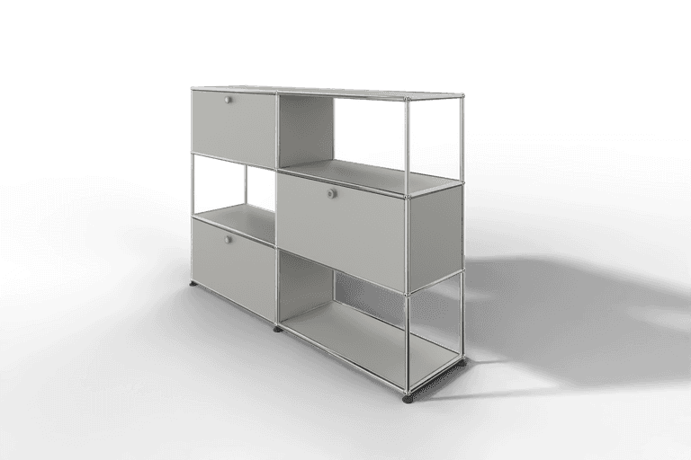USM Haller Highboard/Raumteiler, 3 offene Elemente, 3 Klapptüren Produktbild