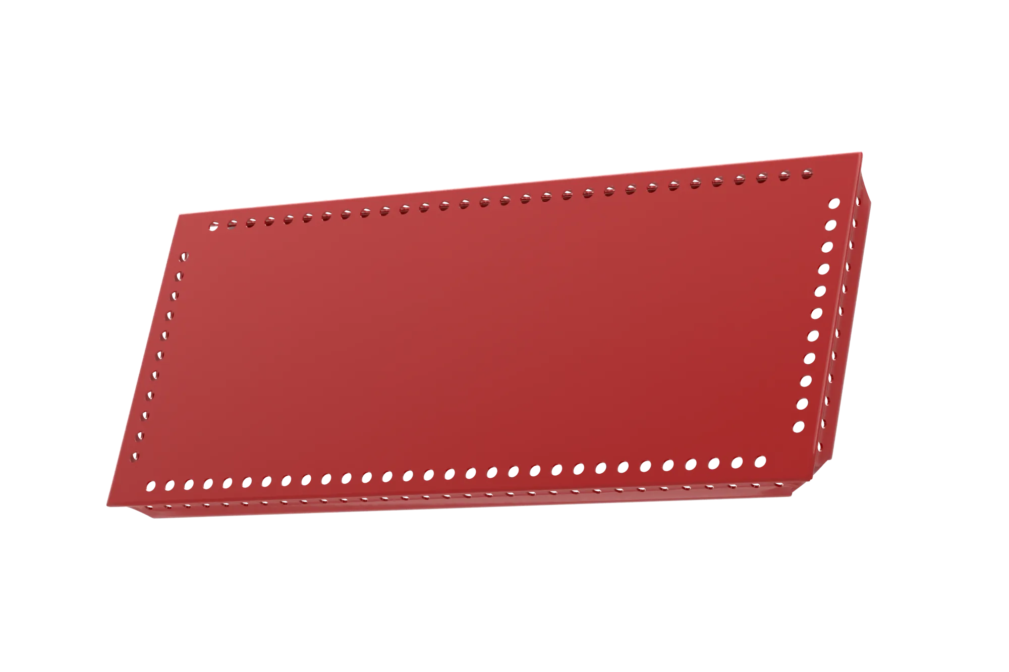 USM Haller Tablar Gelocht Rubinrot 150x350 Produktbild