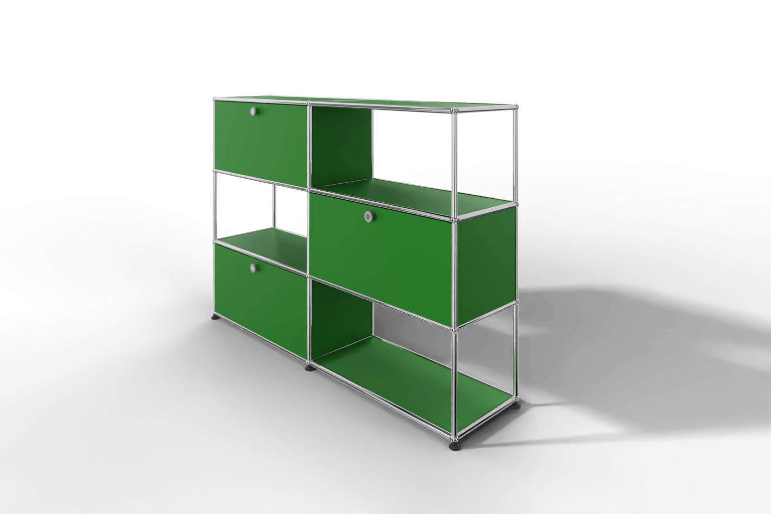 USM Haller Highboard/Raumteiler, 3 offene Elemente, 3 Klapptüren Produktbild