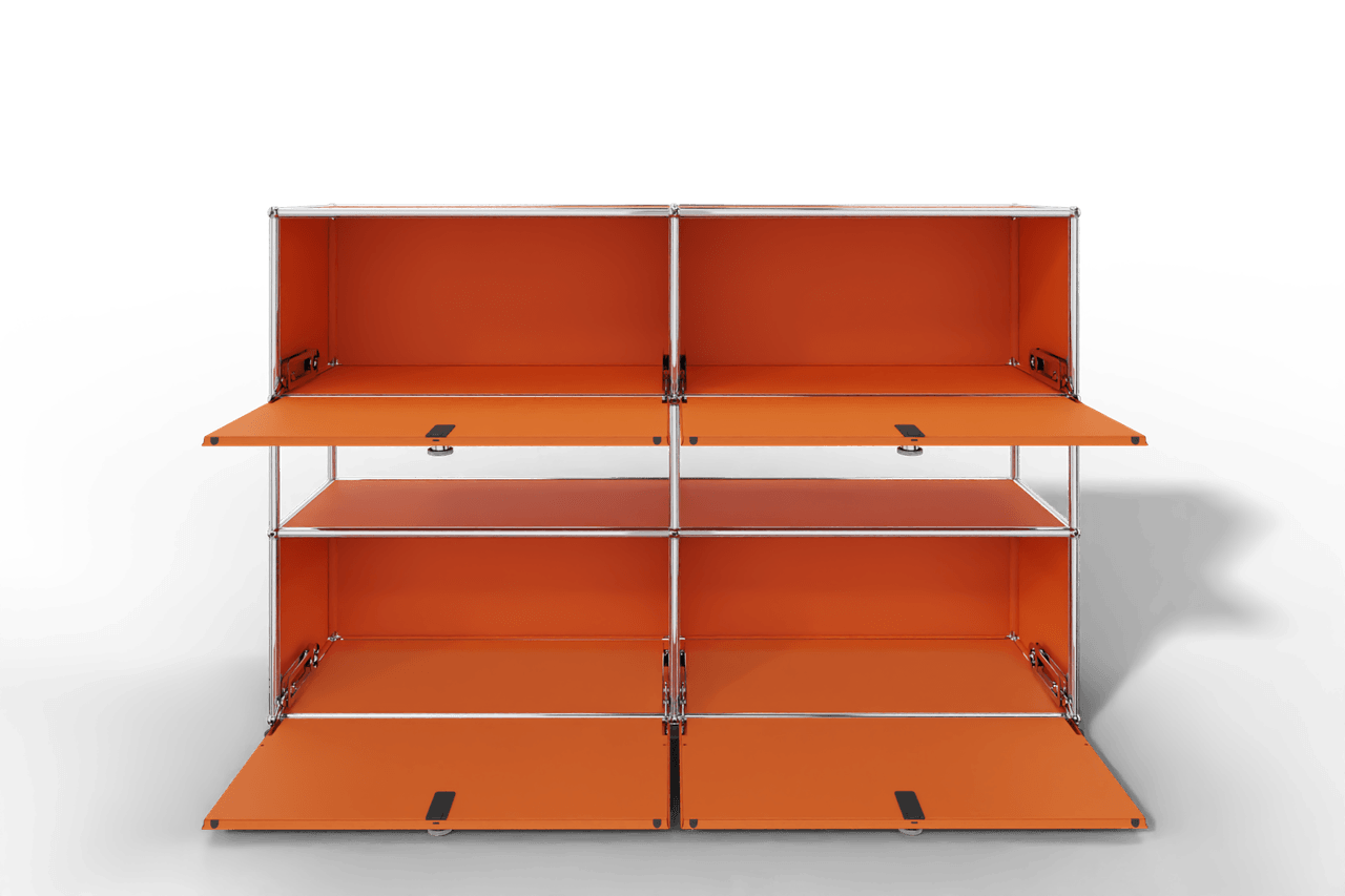 USM Haller Highboard mit 4 Klapptüren und offener Ebene Produktbild