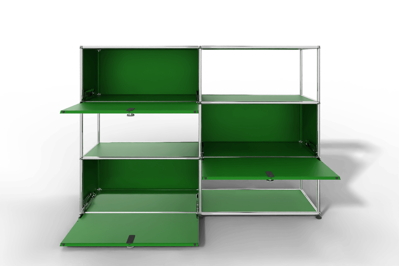 USM Haller Highboard/Raumteiler, 3 offene Elemente, 3 Klapptüren Produktbild