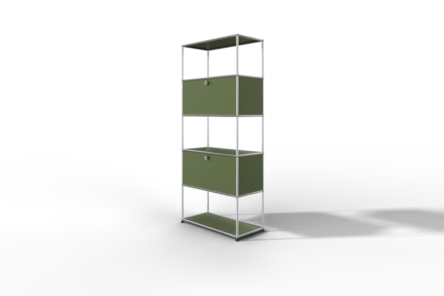 USM Haller Regal mit 2 geschlossenen Fächern und 3 offenen Fächern Produktbild