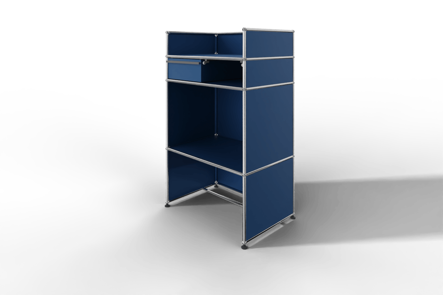 USM Haller Steharbeitsplatz mit Schubkasten A6 und Stifteinlage Produktbild