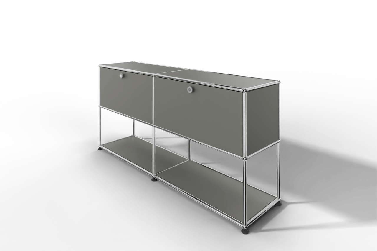 USM Haller Sideboard, 2 Klapptüren, untere Ebene offen Produktbild