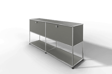USM Haller Sideboard, 2 Klapptüren, untere Ebene offen Produktbild