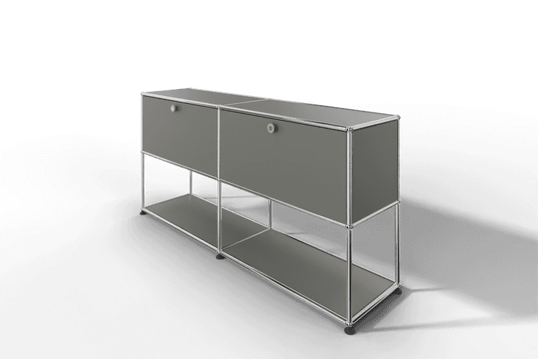 USM Haller Sideboard, 2 Klapptüren, untere Ebene offen Produktbild