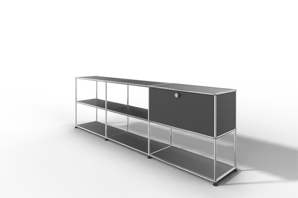 USM Haller Sideboard offen mit einer Klapptüre Produktbild