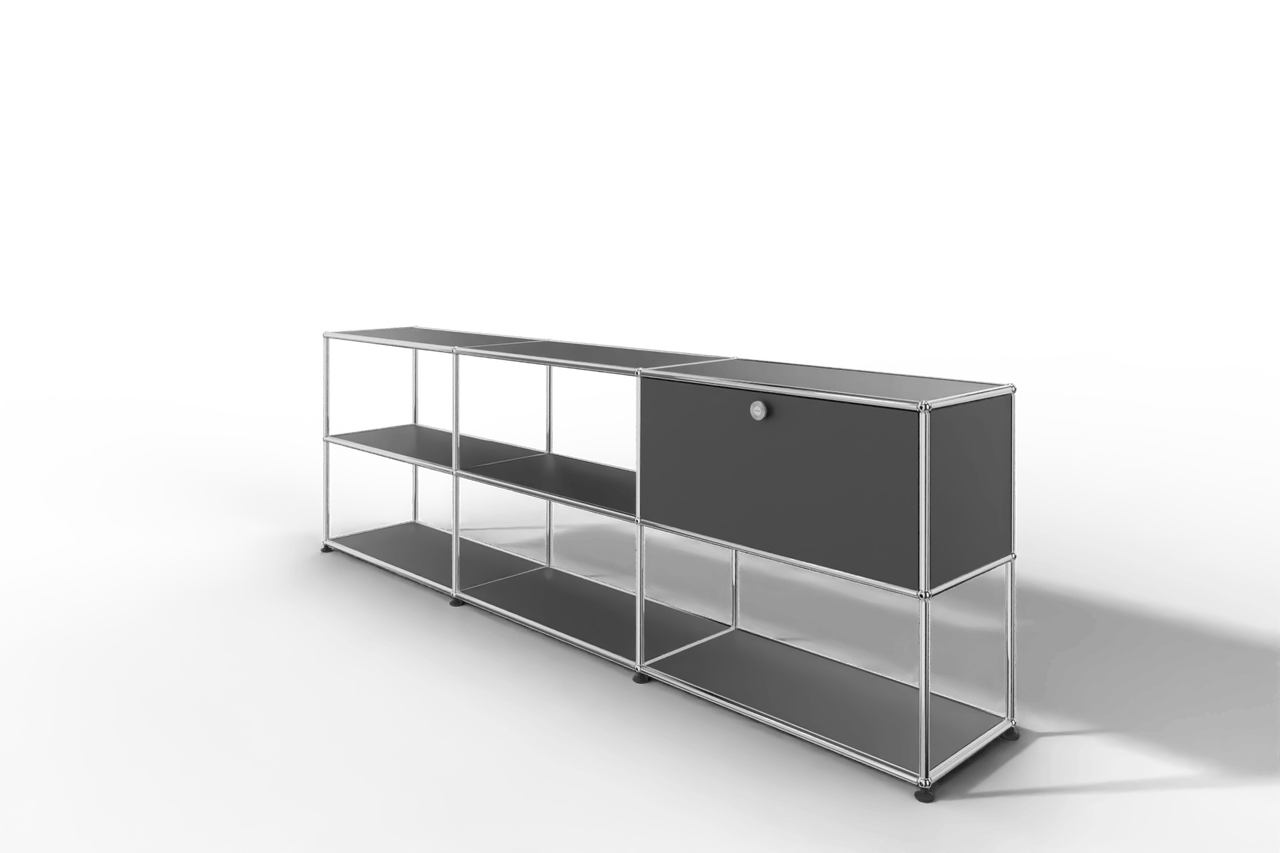 USM Haller Sideboard offen mit einer Klapptüre Produktbild