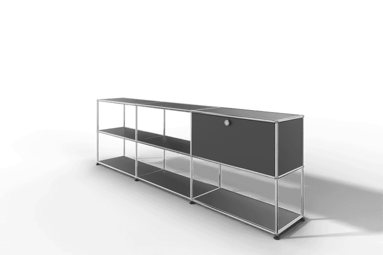 USM Haller Sideboard offen mit einer Klapptüre Produktbild