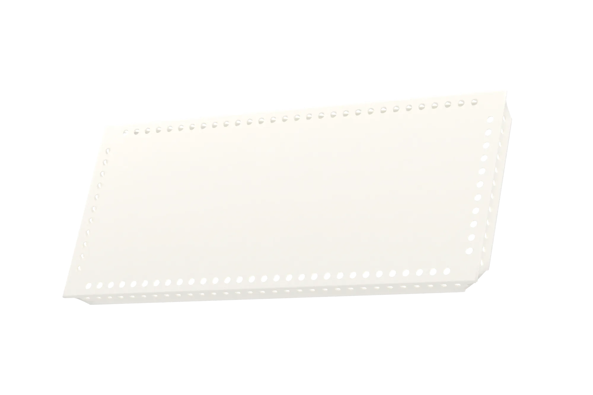 USM Haller Tablar Gelocht Reinweiß 150x350 Produktbild