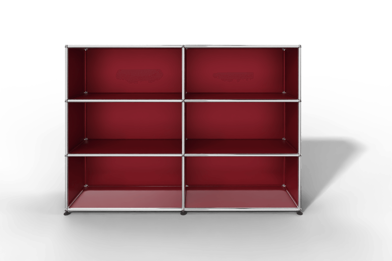 USM Haller Highboard mit 6 offenen Fächern in 14 Farben Produktbild