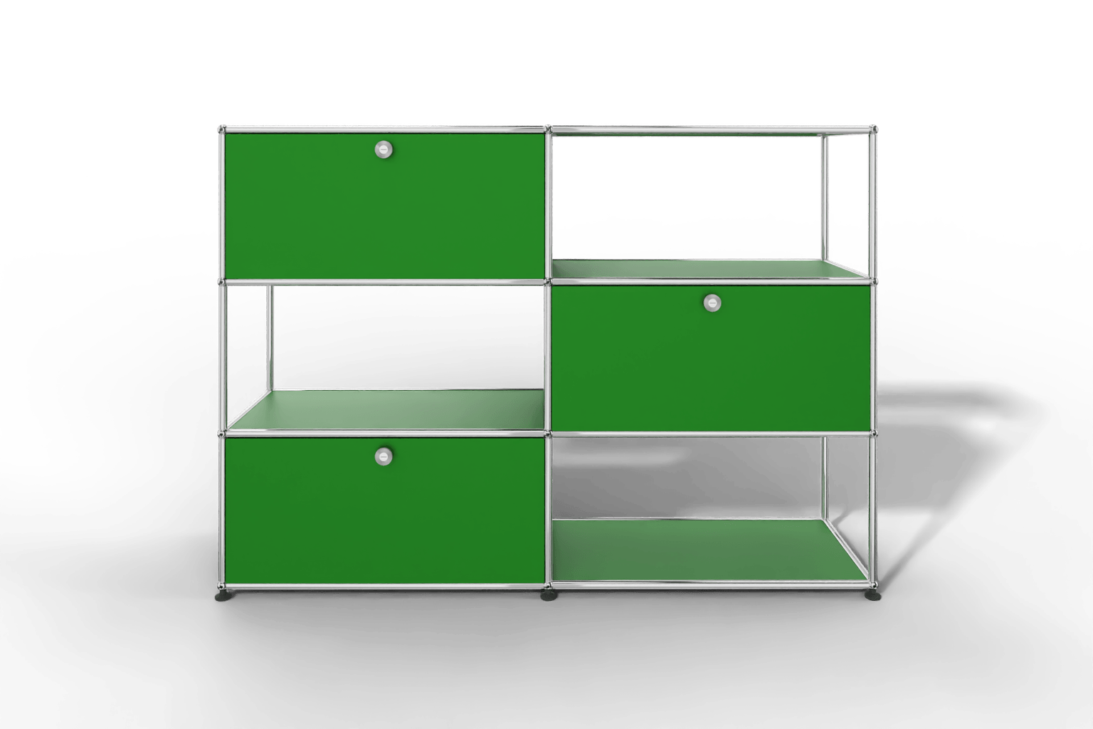 USM Haller Highboard/Raumteiler, 3 offene Elemente, 3 Klapptüren Produktbild
