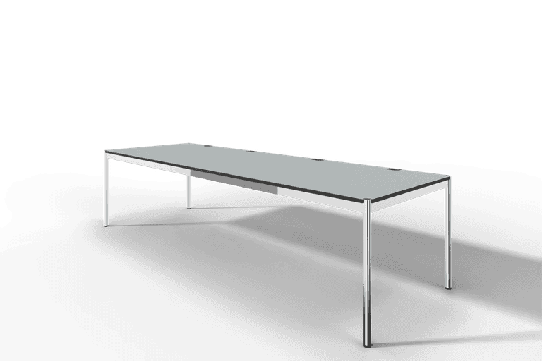 USM Haller Tisch Plus,Tiefe 1000 mm, Oberfläche Linoleum Produktbild